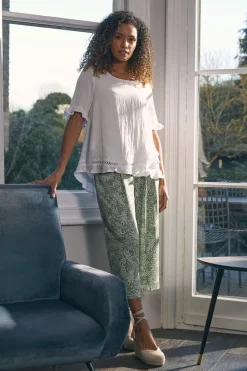 Plain 1/2 Sleeve Layered Blouse