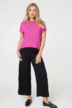 Plain Short Sleeve Boxy T-Shirt
