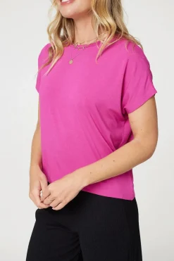 Plain Short Sleeve Boxy T-Shirt