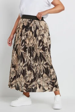 Pleated Maxi Skirt