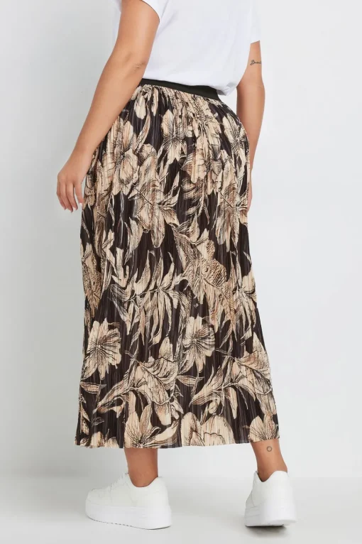 Pleated Maxi Skirt