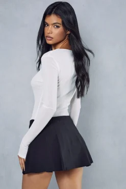Pleated Mini Skort