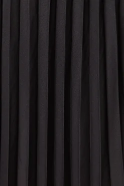 Pleated Ombre Print Midi Skirt