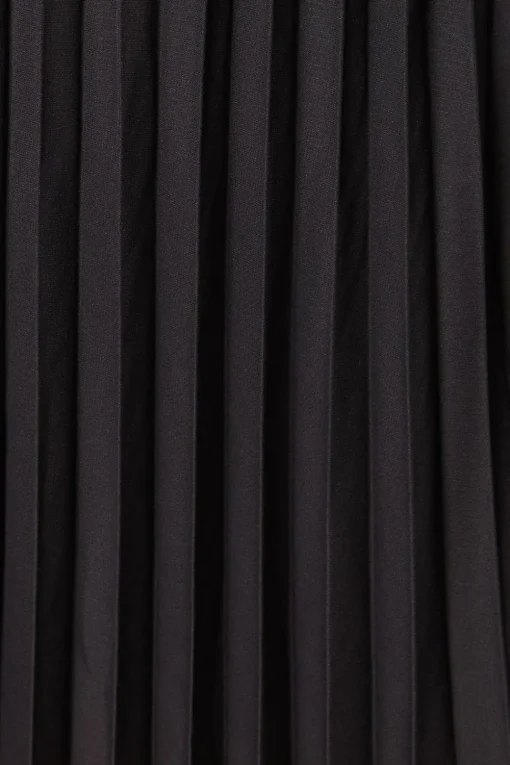 Pleated Ombre Print Midi Skirt