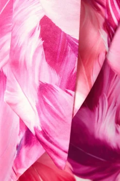 Plus Asymmetric Drape Ruffle Midi