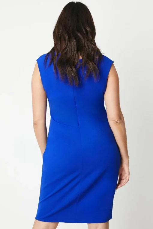 Plus Scuba Crepe Pencil Dress