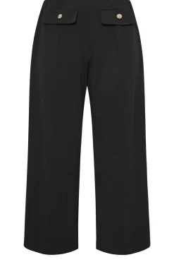 Pocket Front Wide Leg Trousers