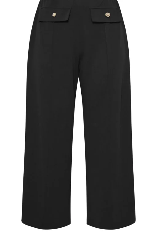Pocket Front Wide Leg Trousers