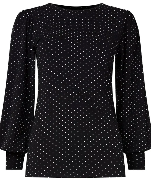Polka Dot Jersey Top
