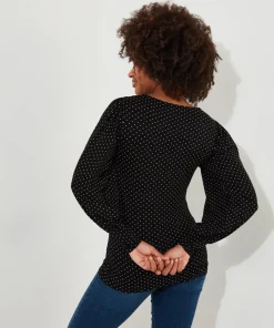 Polka Dot Jersey Top