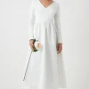 Ponte And Satin Mix Midaxi Wedding Dress