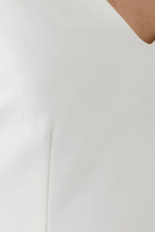 Ponte And Satin Mix Midaxi Wedding Dress