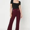 Ponte Metal Zip Detail Bootcut Trouser