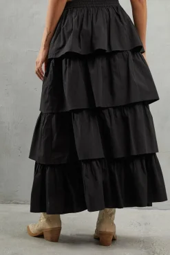 Poplin Frill Tiered Skirt Co Ord