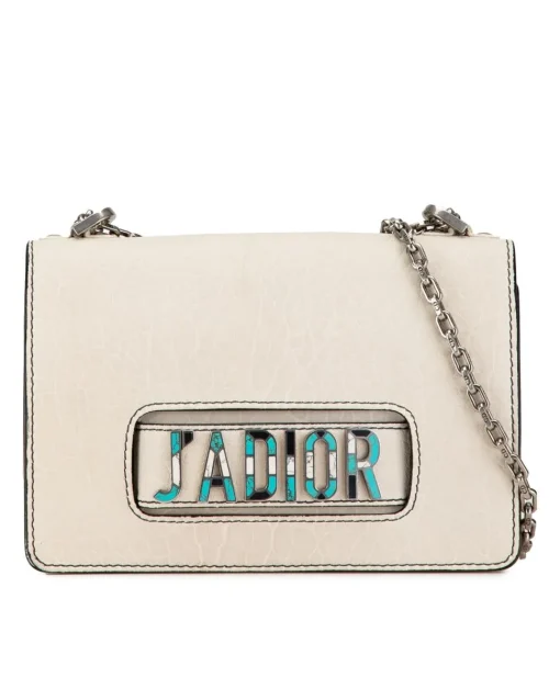 Preloved Calfskin Mosaic Flap Bag with Chain and Magnetic Closure
