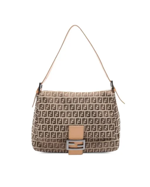 Preloved Canvas Mamma Forever Bag with Leather Strap