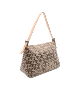 Preloved Canvas Mamma Forever Bag with Leather Strap