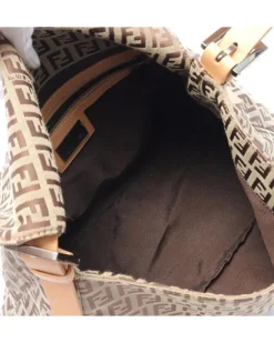 Preloved Canvas Mamma Forever Bag with Leather Strap