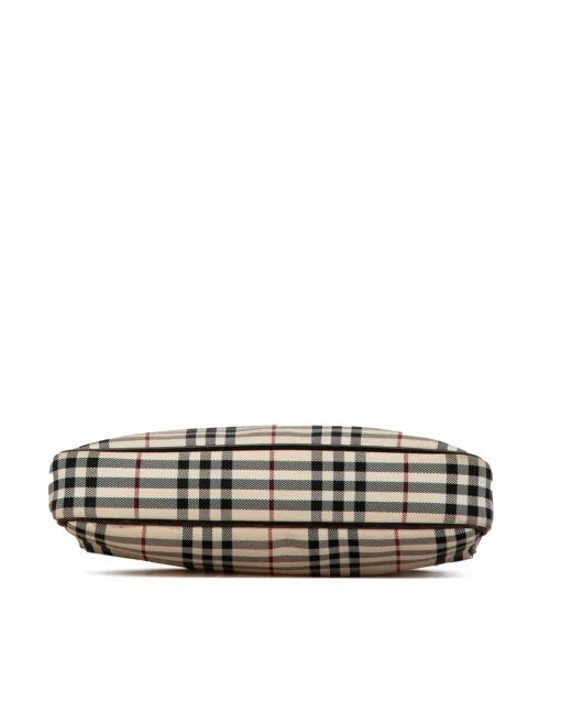 Preloved Crossbody Bag Beige Plaid