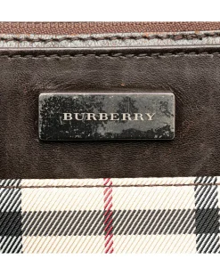 Preloved Crossbody Bag Beige Plaid