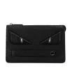 Preloved Eye Clutch - Black Leather Authentic Eye Clutch -