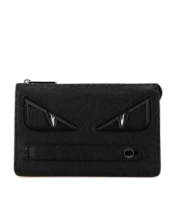 Preloved Eye Clutch - Black Leather Authentic Eye Clutch -