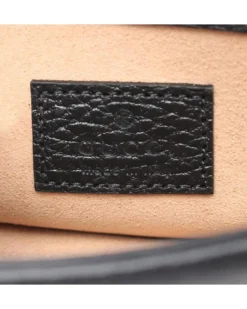 Preloved GG Marmont Mini Chain Bag Black Leather Crossbody