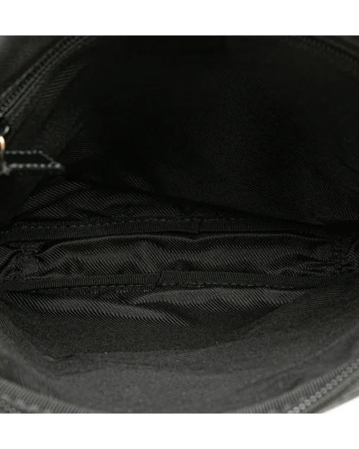 Preloved GG Supreme Canvas Black Leather Crossbody Bag