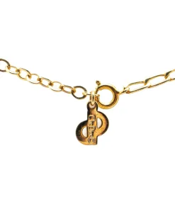 Preloved Gold Plated Pendant Necklace with CD Logo
