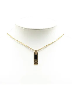 Preloved Gold Plated Pendant Necklace with CD Logo