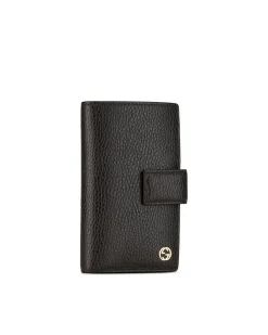 Preloved Interlocking G Leather Long Wallet with Snap Closure