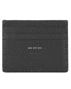 Preloved Leather Card Holder with Multiple Card Slots