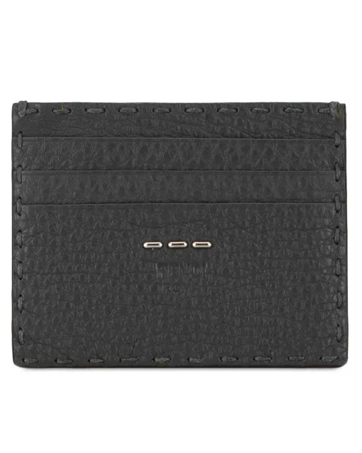 Preloved Leather Card Holder with Multiple Card Slots