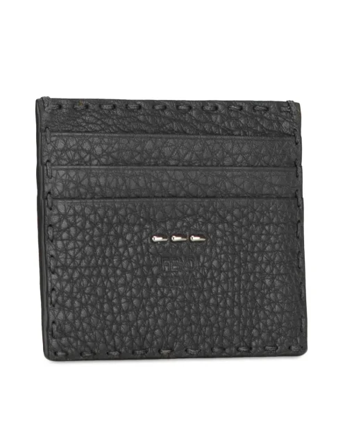 Preloved Leather Card Holder with Multiple Card Slots