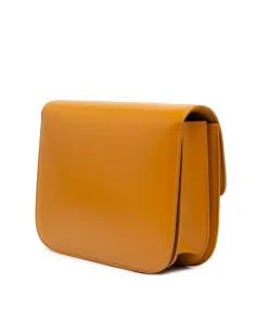 Preloved Medium Calfskin Classic Box Crossbody Bag with Adjustable