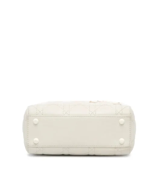Preloved Mini Ultra Matte Calfskin Cannage Bag with Detachable Strap