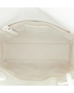 Preloved Mini Ultra Matte Calfskin Cannage Bag with Detachable Strap