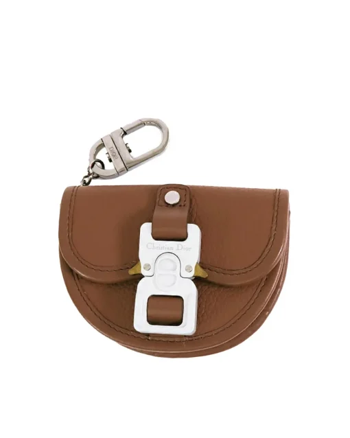 Preloved Nano Leather Gallop Pouch with Buckle Closure
