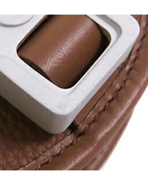Preloved Nano Leather Gallop Pouch with Buckle Closure