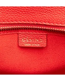 Preloved Nano Leather Luggage Tote with Detachable Strap and Zip