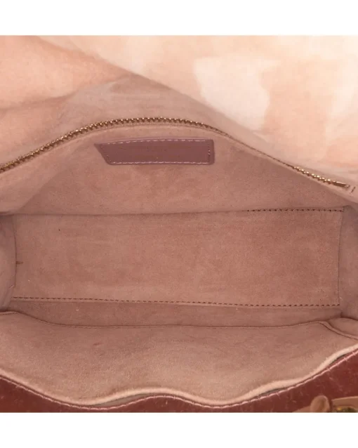 Preloved Small Satin Quilted Handbag with Swarovski Details