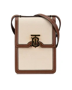 Preloved Small TB Bag Crossbody Archive Beige