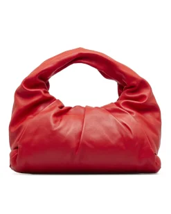 Preloved The Pouch Red Lambskin Leather Shoulder Bag   The Pouch