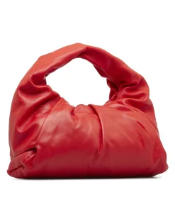 Preloved The Pouch Red Lambskin Leather Shoulder Bag   The Pouch