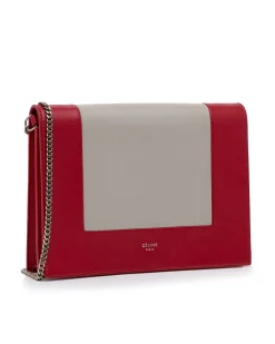 Preloved Trio Crossbody Bag in RedGrey