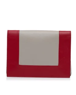 Preloved Trio Crossbody Bag in RedGrey
