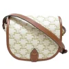 Preloved Triomphe Canvas Crossbody Bag Beige