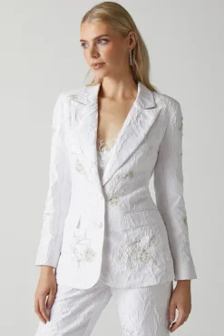 Premium Embellished Jacquard Blazer