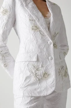 Premium Embellished Jacquard Blazer