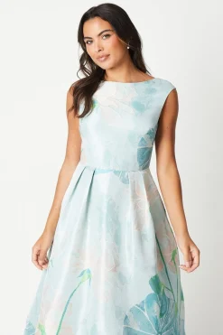 Premium Jacquard Midi Dress